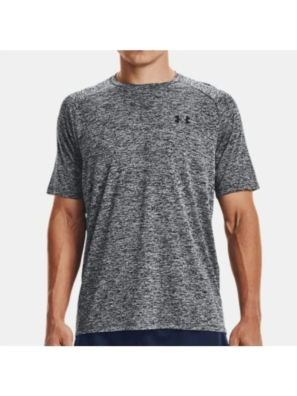 Under Armour Mens Tech Tee HeatGear Loose Fit Medium Heathered Gray